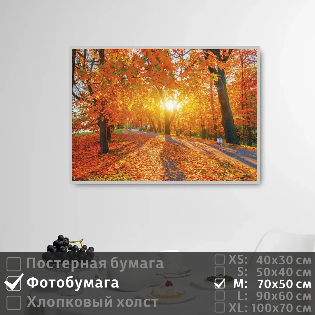 

Постер на фотобумаге ПолиЦентр Рассвет в осеннем парке 70х50 см, РассветВОсеннемПарке