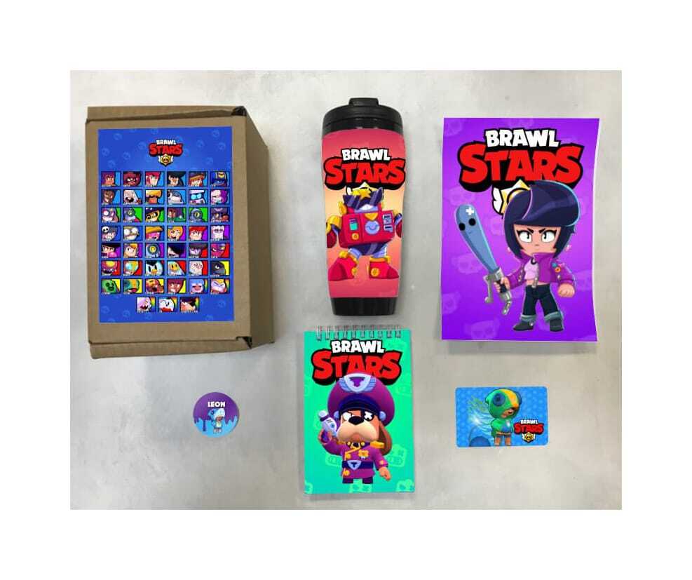 

Бокс с подарком Mewni Shop принт Brawl Stars, Бравл Старс 3, 070422, 5 предметов