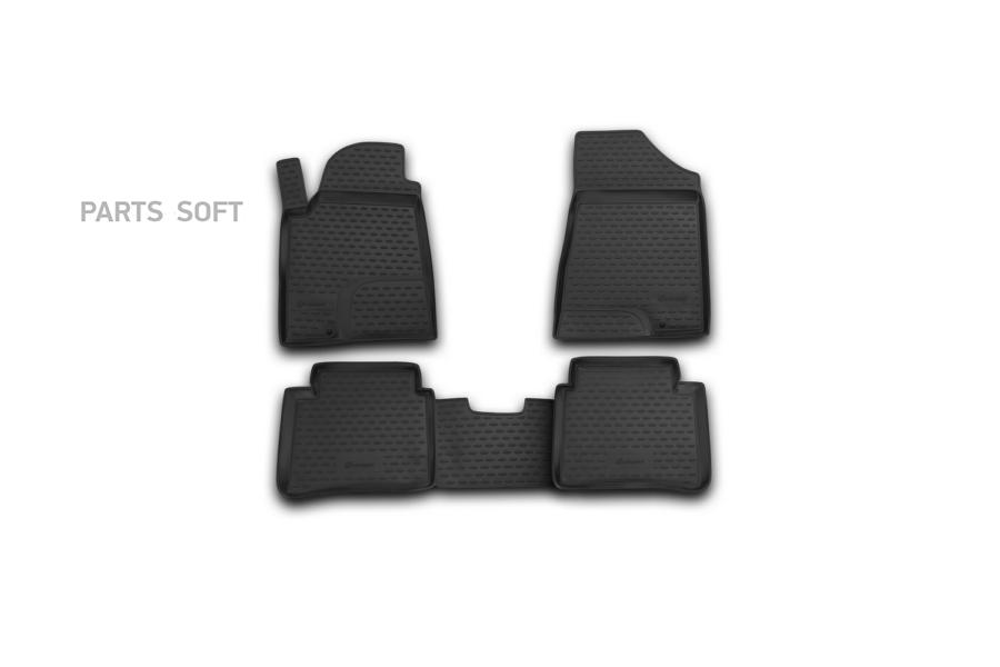 

Коврики резиновые Nissan Teana II 08-14 4шт, полиуретан Novline