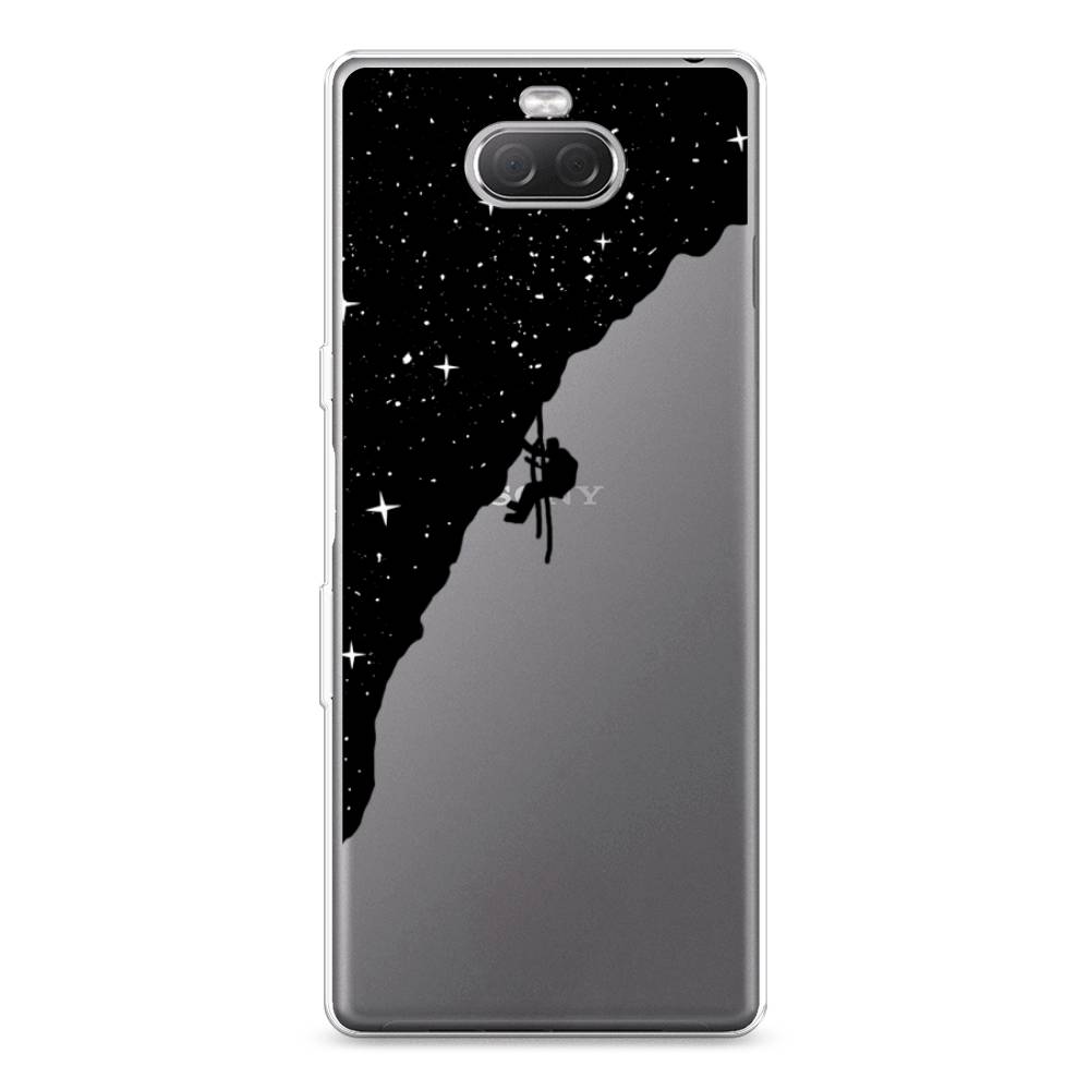 

Силиконовый чехол "Скалолаз в космосе" на Sony Xperia 10 Plus, 54150-4