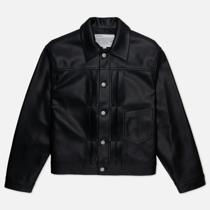 Мужская демисезонная куртка Uniform Bridge Vegan Leather Trucker чёрный, Размер XL