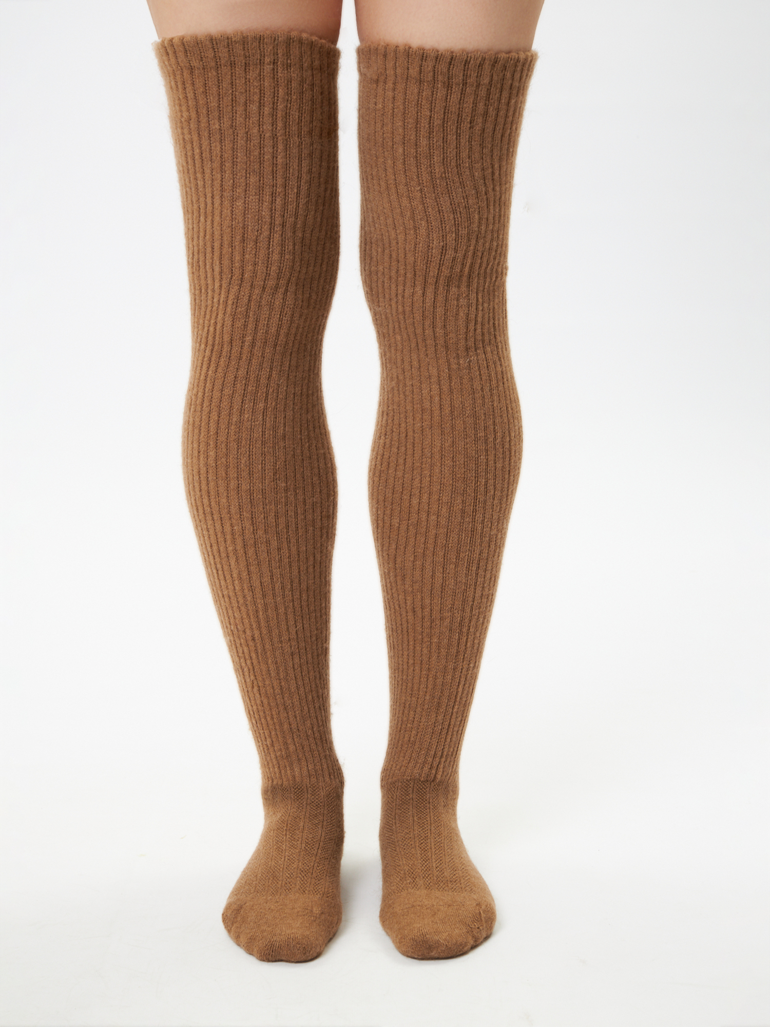 Гольфины женские Wool Spirit by Khan.Cashmere Tall коричневые 37-39