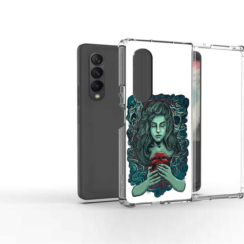 

Чехол MyPads Tocco для Samsung Galaxy Z Fold2 спящая девушка, Прозрачный, Tocco