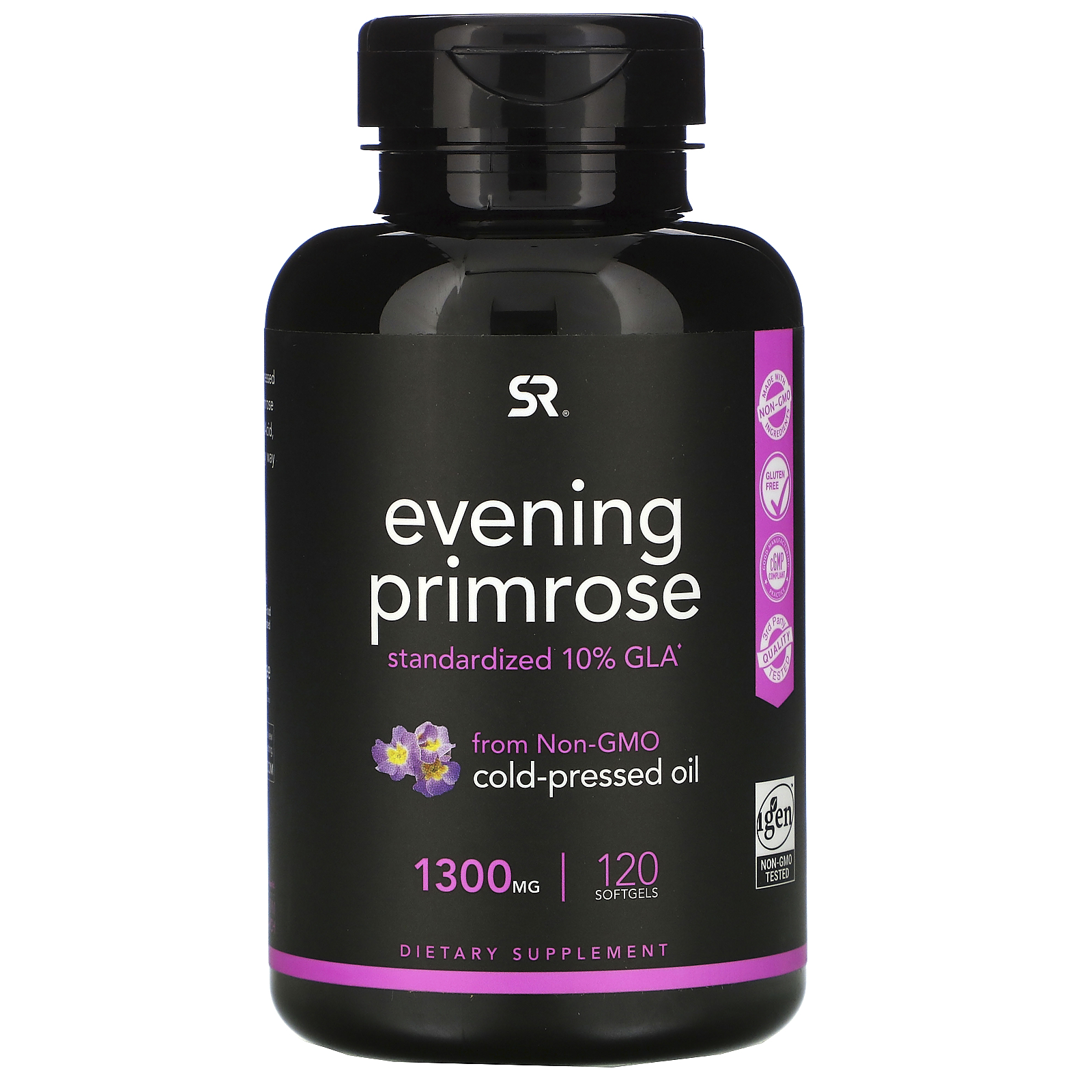 Evening Primrose Sports Research 1300 мг капсулы 120 шт.