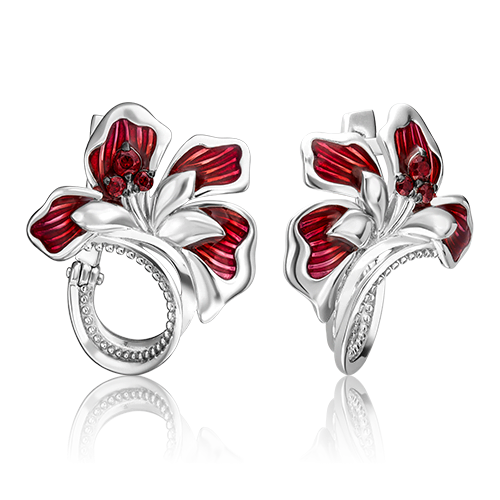 

Серьги из серебра с гранатом/эмалью PLATINA jewelry 02-4790-00-204-0200-69_0, 02-4790-00-204-0200-69_0