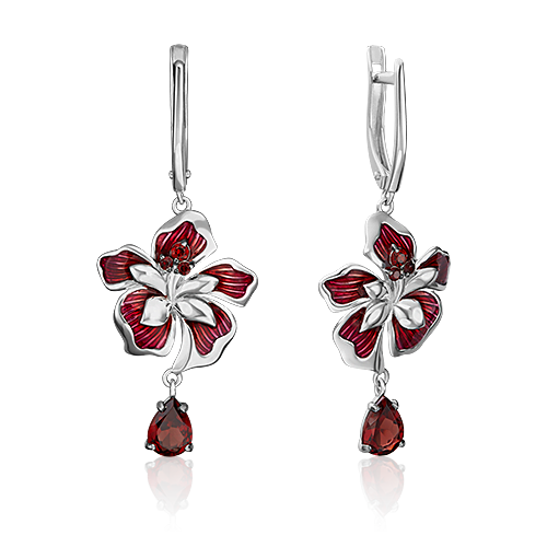 

Серьги из серебра с гранатом/эмалью PLATINA jewelry 02-4791-00-204-0200-69_0, 02-4791-00-204-0200-69_0