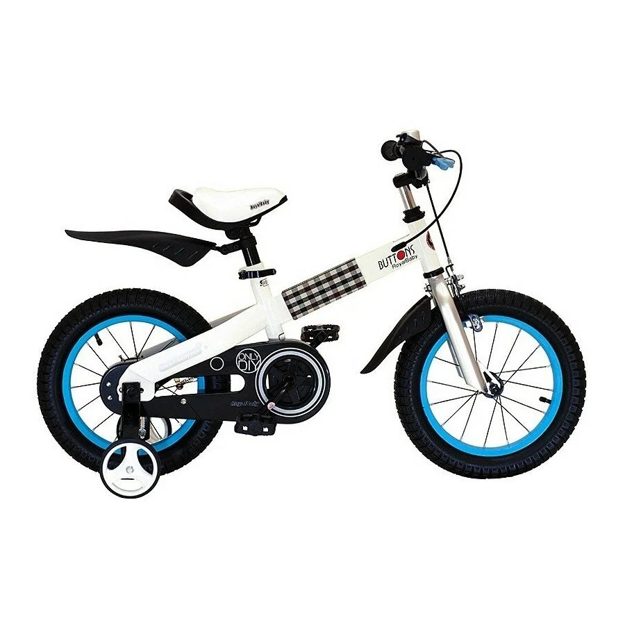

Велосипед детский Royal Baby 14" BUTTONS бело-голубой