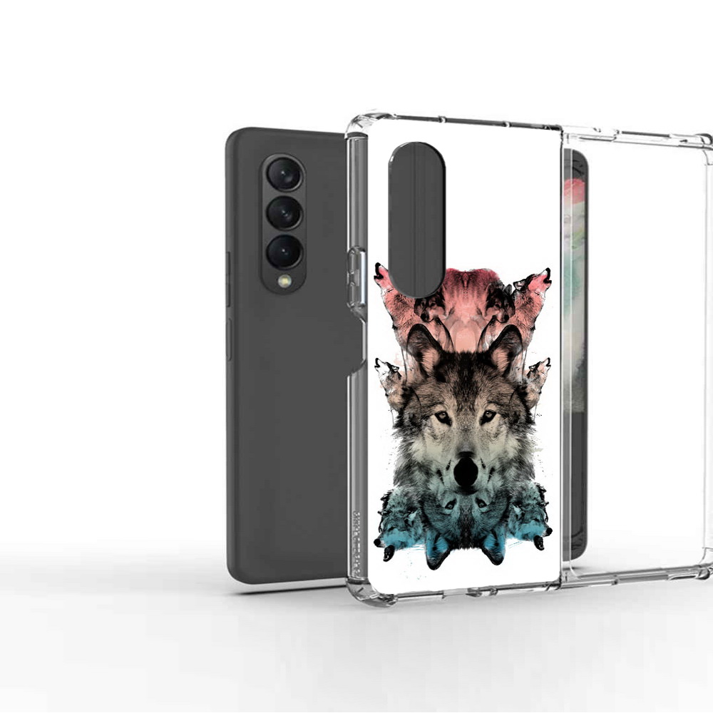 

Чехол MyPads Tocco для Samsung Galaxy Z Fold2 стая, Прозрачный, Tocco