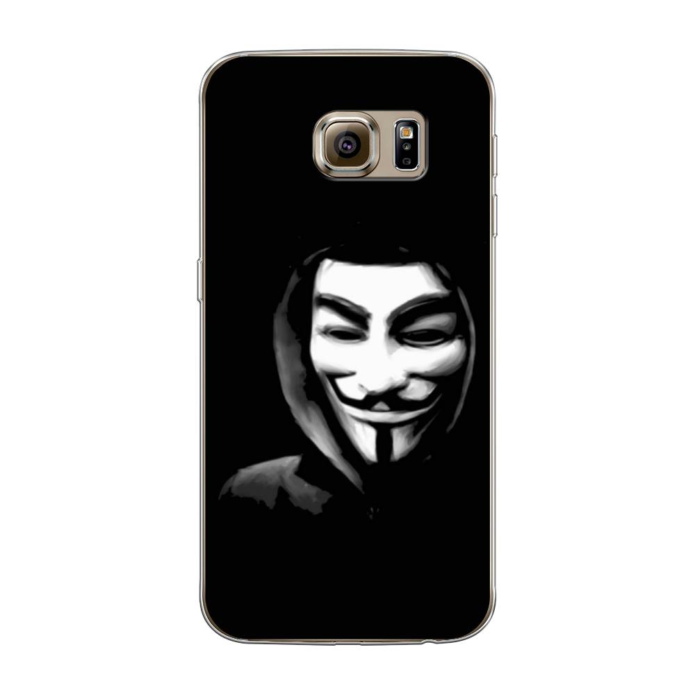 

Чехол Awog на Samsung Galaxy S6 "Анонимус", Черный;серый;белый, 24350-5