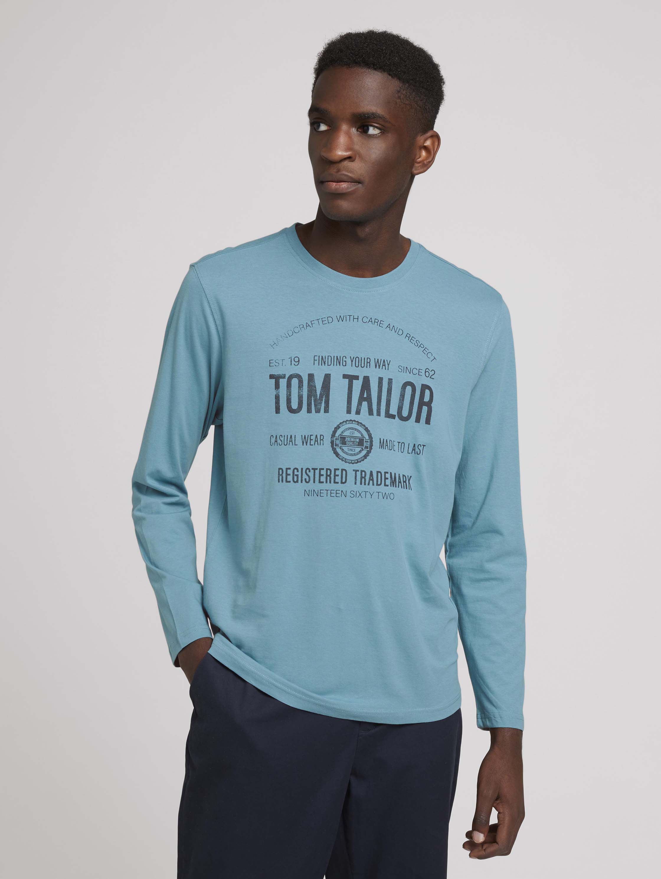 

Лонгслив мужской TOM TAILOR 1027417 голубой L, 1027417