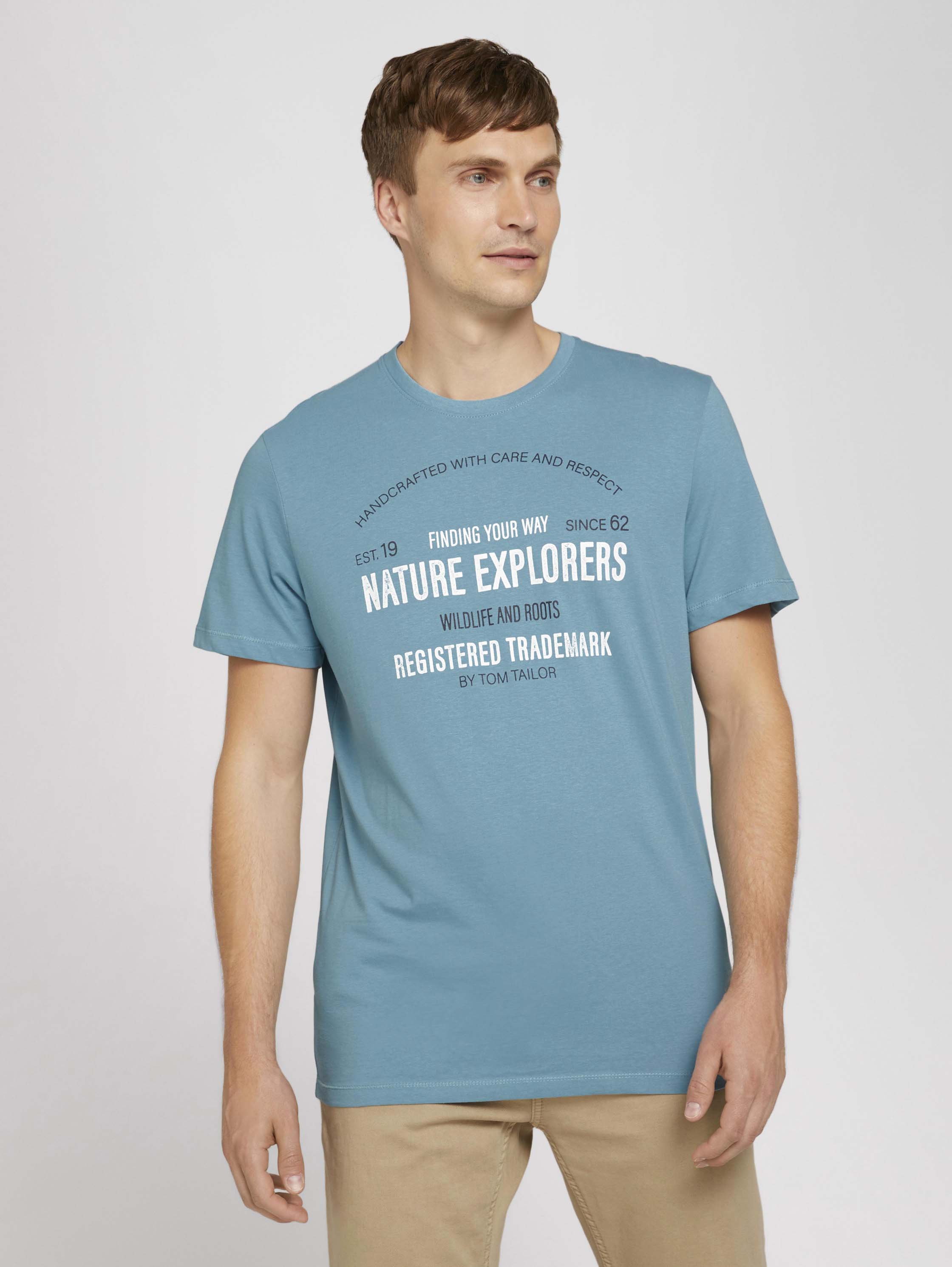 

Футболка мужская TOM TAILOR 1027413 голубая XL, 1027413
