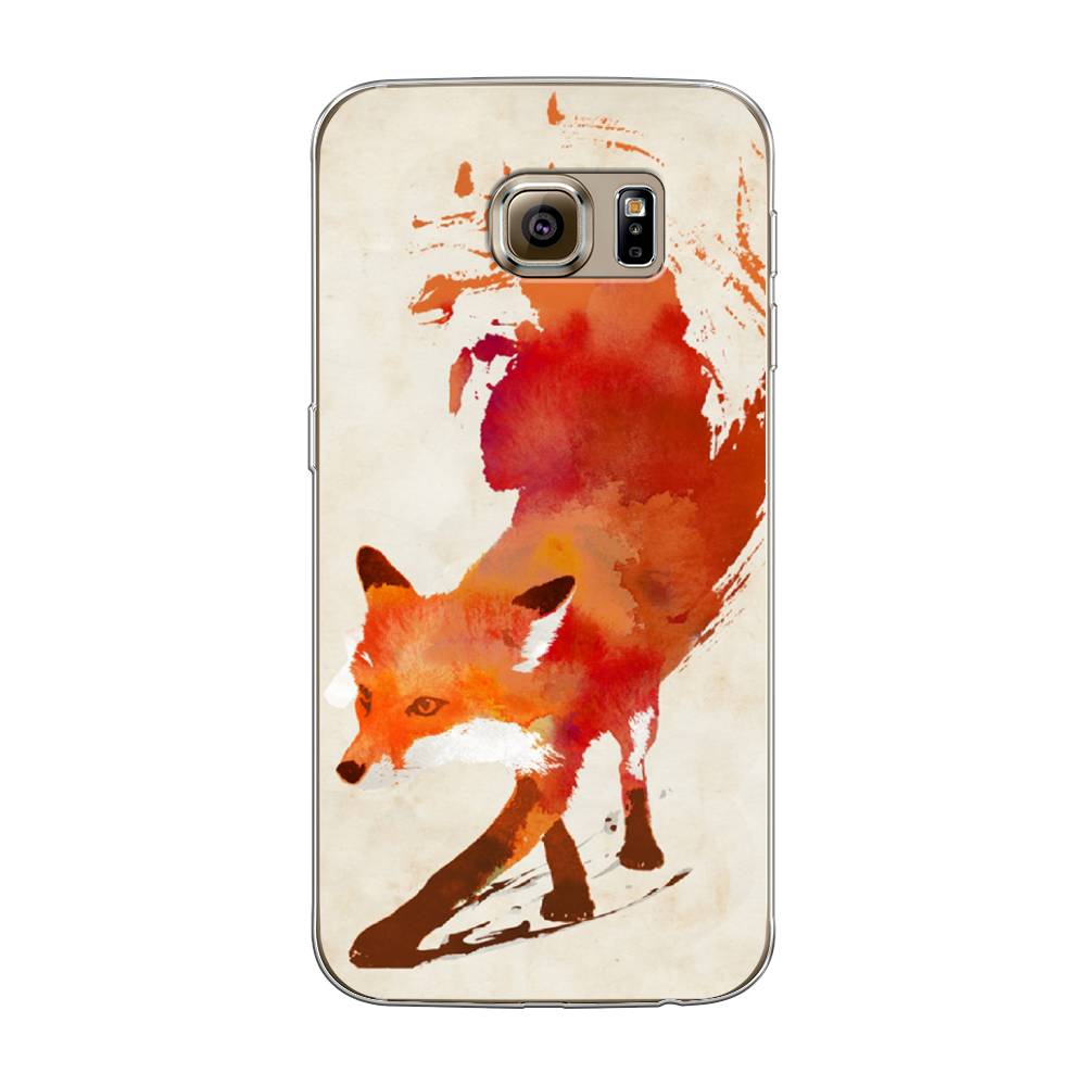 

Чехол Awog на Samsung Galaxy S6 "Лиса", Оранжевый, 24350-10