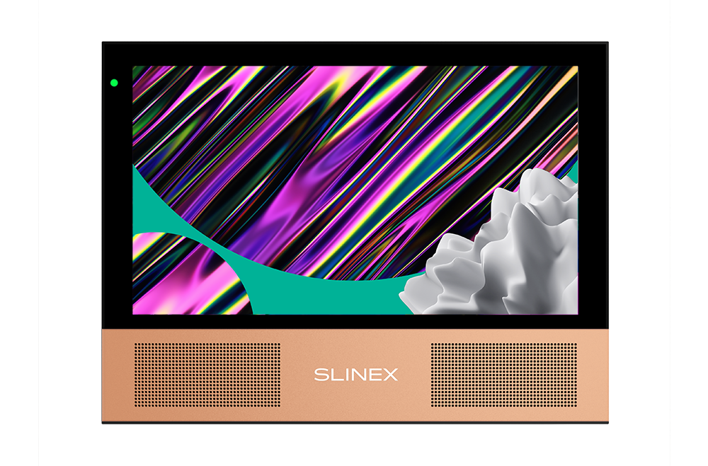 фото Видеодомофон slinex sonik 7(чёрный/розовое золото)