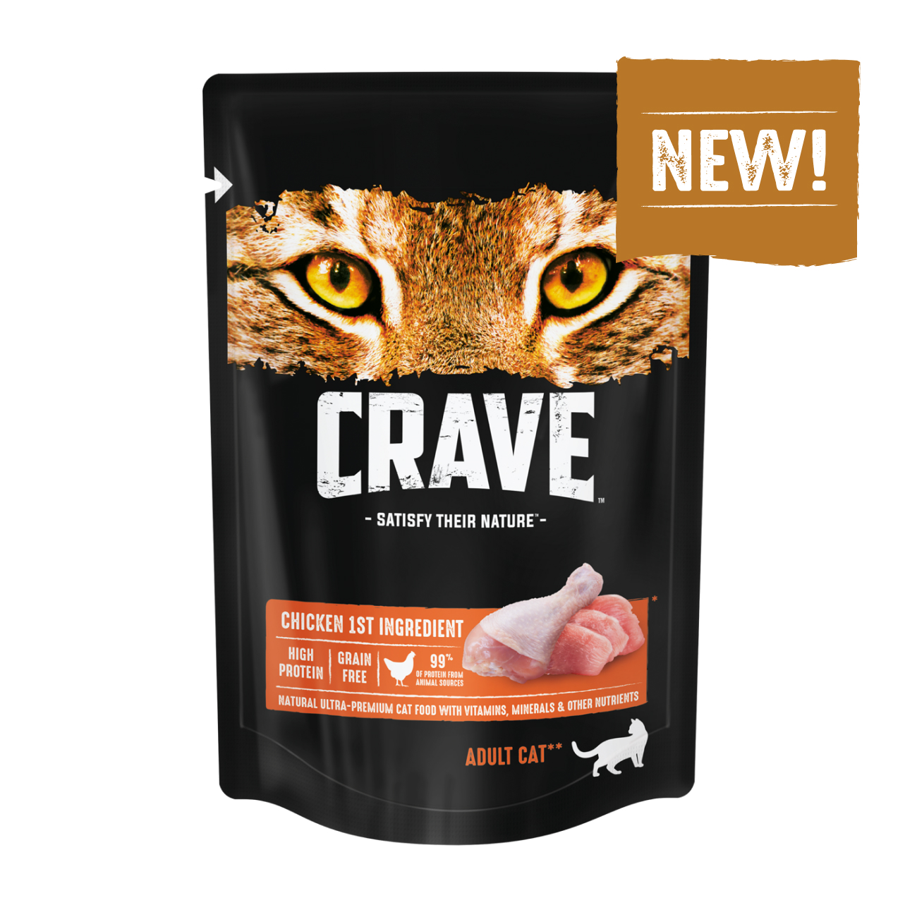 фото Консервы для кошек crave adult с курицей, 70г г х 24 шт