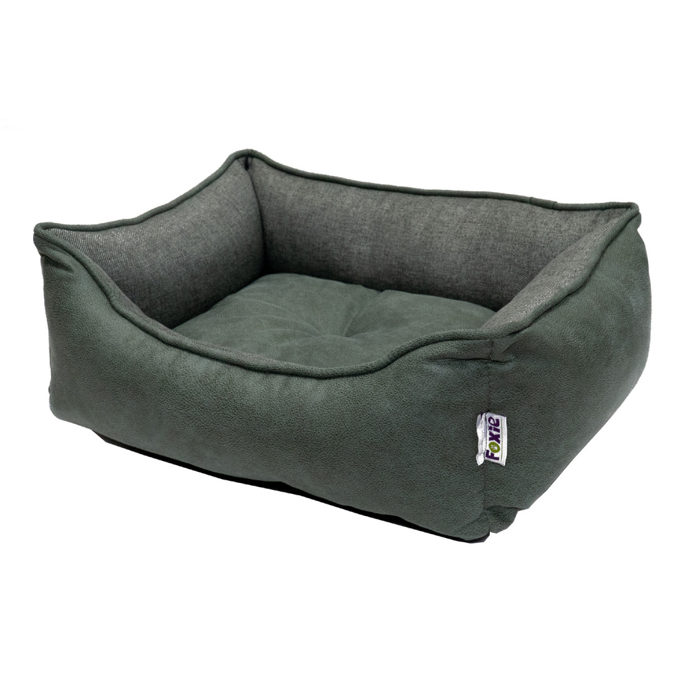 

Лежанка для кошек Foxie Colour замша 52x41x10см зеленый