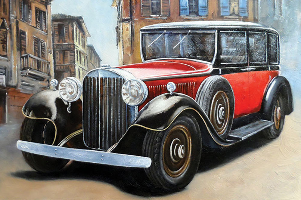 

Картина по номерам Цветной (Premium) Ретромобиль DUESENBERG, Ретромобиль DUESENBERG