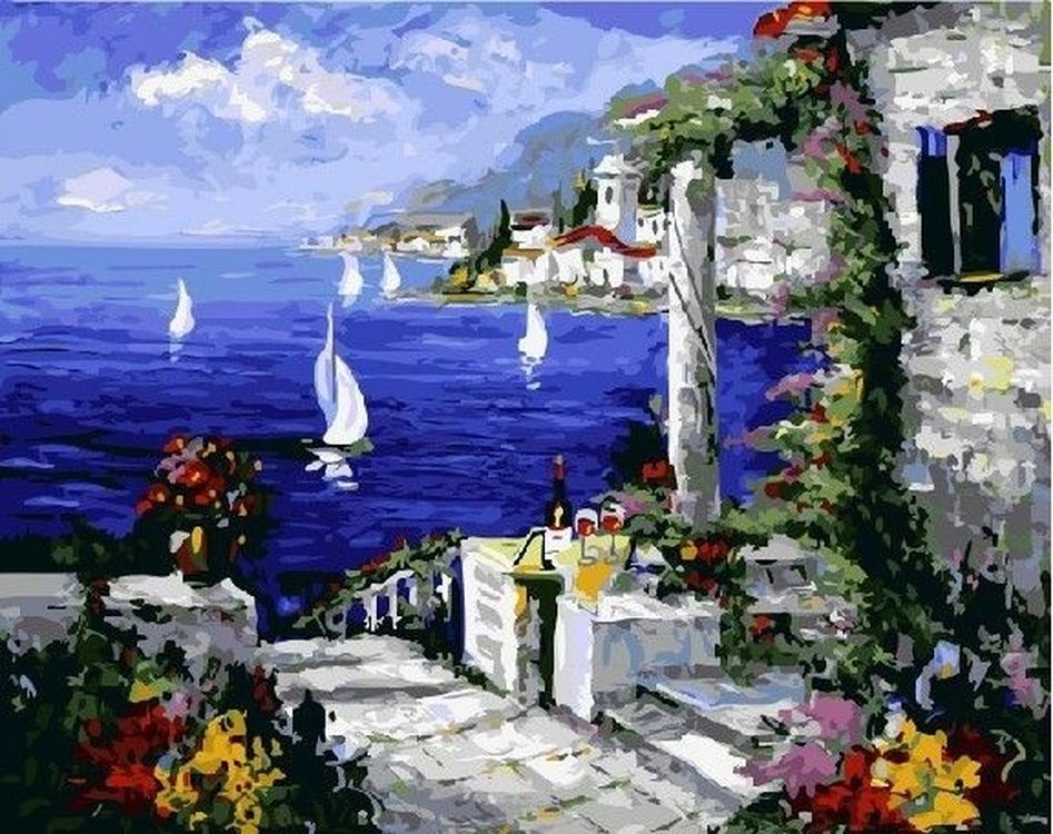 

Картина по номерам Paintboy (Premium) Свидание на берегу
