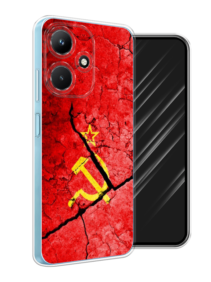 

Чехол Awog на Infinix Hot 30i "СССР", Красный;черный;желтый, 3104150-5