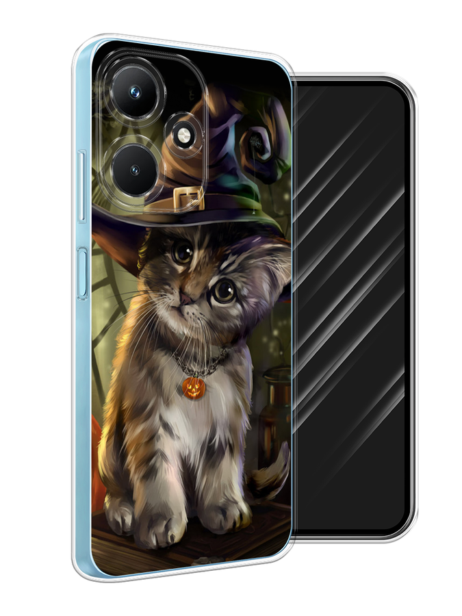 

Чехол Awog на Infinix Hot 30i "Кот на Хэллоуин", Зеленый;серый, 3104150-2