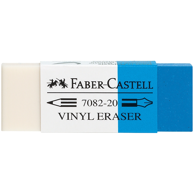 

Ластик Faber-Castell "PVC-Free" прямоугольный, комбинированный, 62*21,5*11,5мм, Белый, 188220