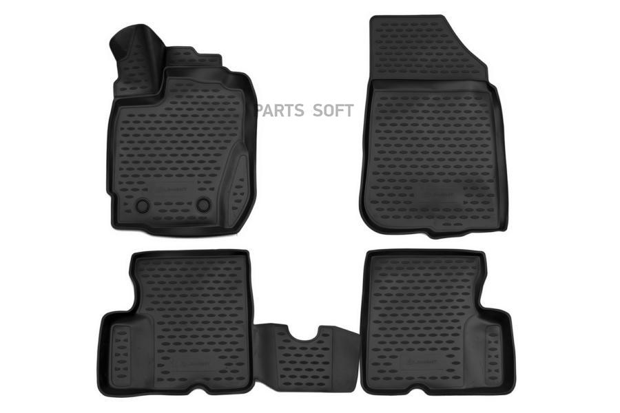 

Коврики резиновые Renault Duster 15- 3D полиуретан 4 шт. Novline