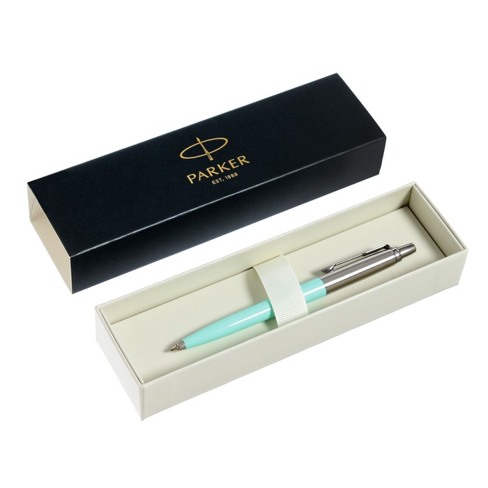 

Ручка шариковая Parker Jotter Mint, синий, корпус бирюзовый, подарочная упаковка 2123145