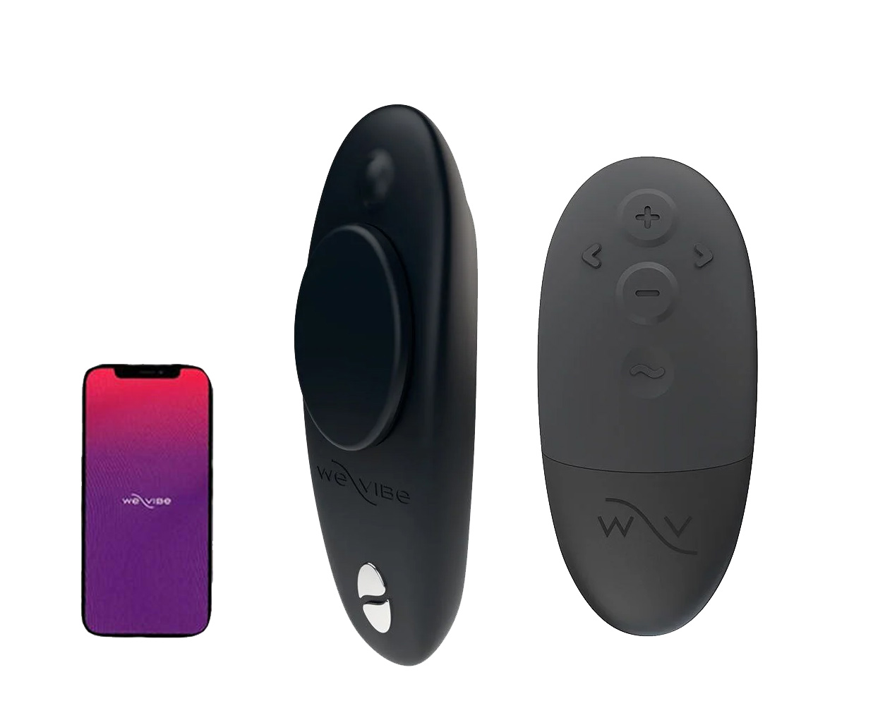 фото Клиторальный вибратор we-vibe moxie+ в трусики с пультом ду 9,2 см черный