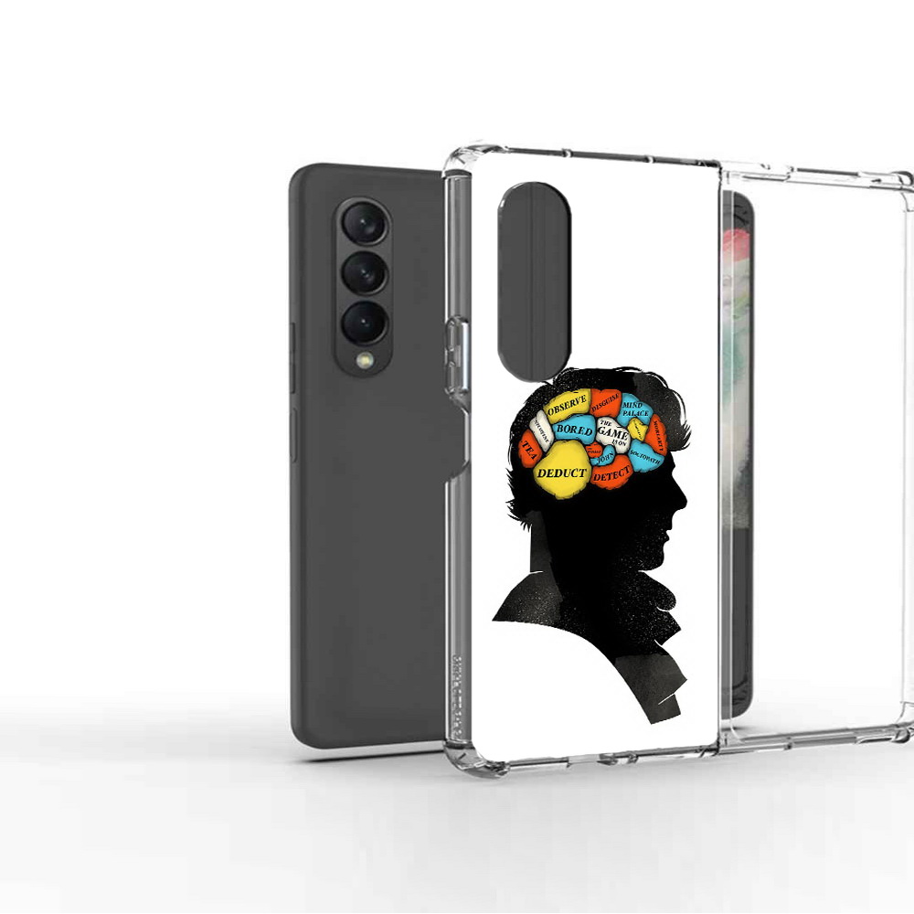 

Чехол MyPads Tocco для Samsung Galaxy Z Fold2 темный рисунок, Прозрачный, Tocco