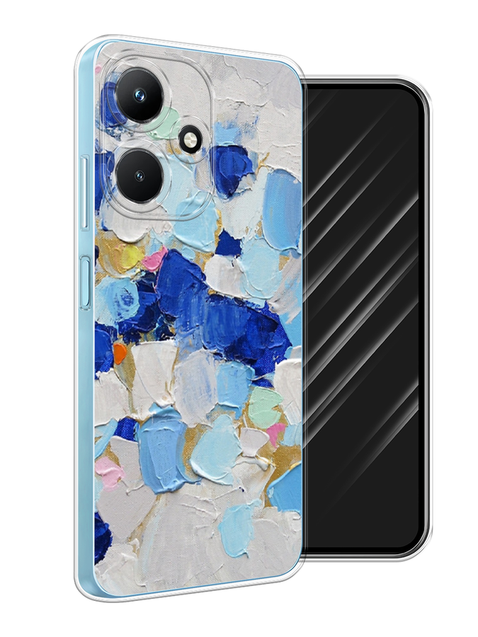 

Чехол Awog на Infinix Hot 30i "Холст сине-белый", Синий, 3104150-10