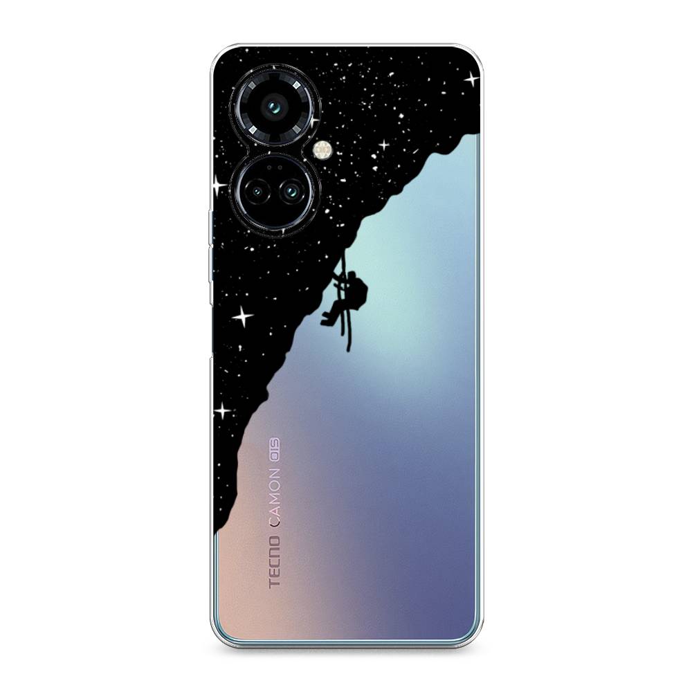 

Силиконовый чехол "Скалолаз в космосе" на Tecno Camon 19 Pro