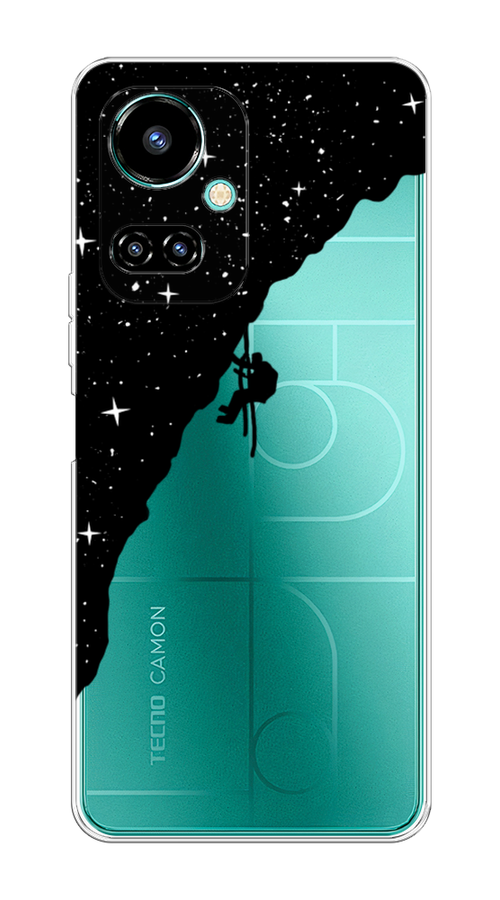 

Чехол Awog на Tecno Camon 19/19 Pro 4G "Скалолаз в космосе", Разноцветный, 302250-4