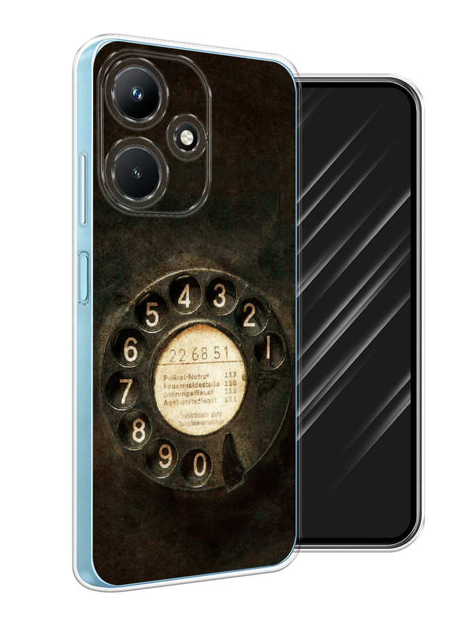 

Чехол Awog на Infinix Hot 30i "Старинный телефон", Коричневый;бежевый;черный, 3104150-5