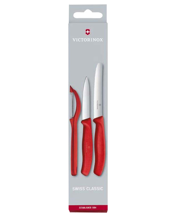 

Набор Victorinox кухонный, 3 предмета, красный