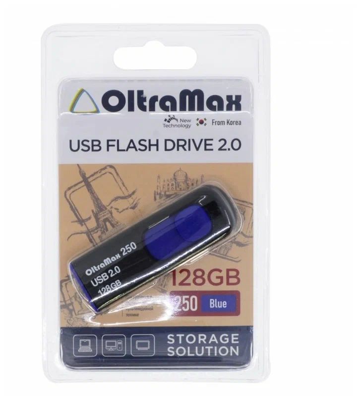 

Флешка Oltramax OM-128GB-250 128 ГБ синий