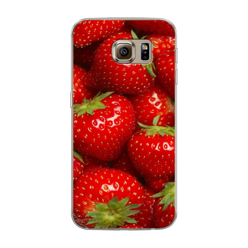 

Чехол Awog на Samsung Galaxy S6 "Клубника", Красный;зеленый, 24350-10