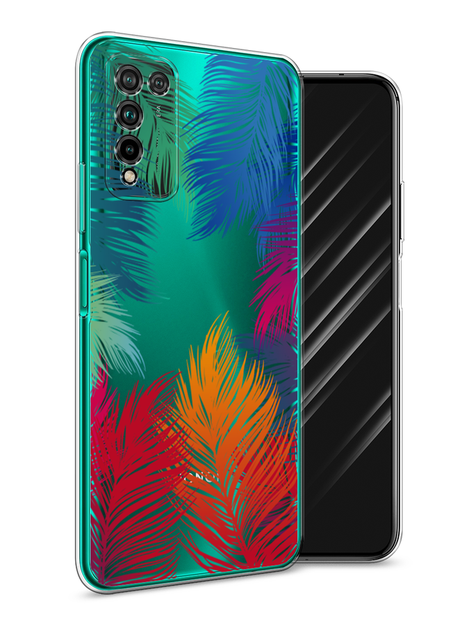

Чехол Awog на Honor 10X Lite "Рамка из перьев", Красный, 6104650-4