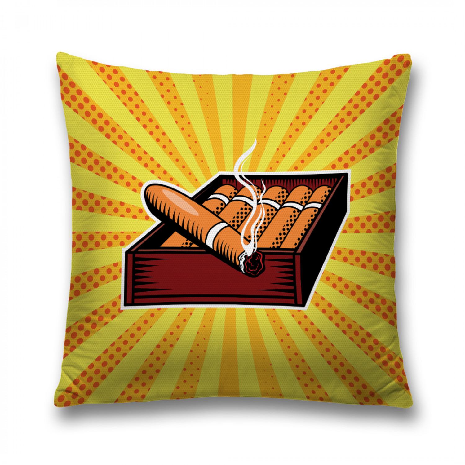 фото Наволочка декоративная joyarty "кубинские сигары" на молнии, 45x45 см