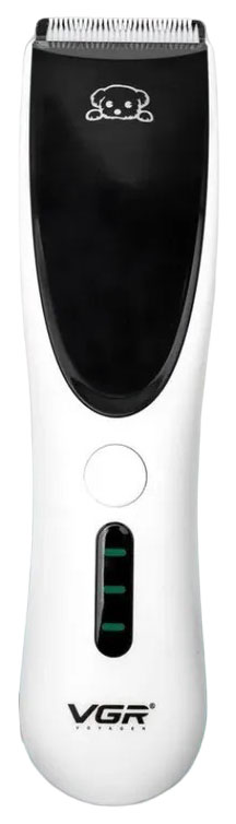 

Машинка для стрижки животных VGR V-232, профессиональная, 2 насадки, Белый;черный