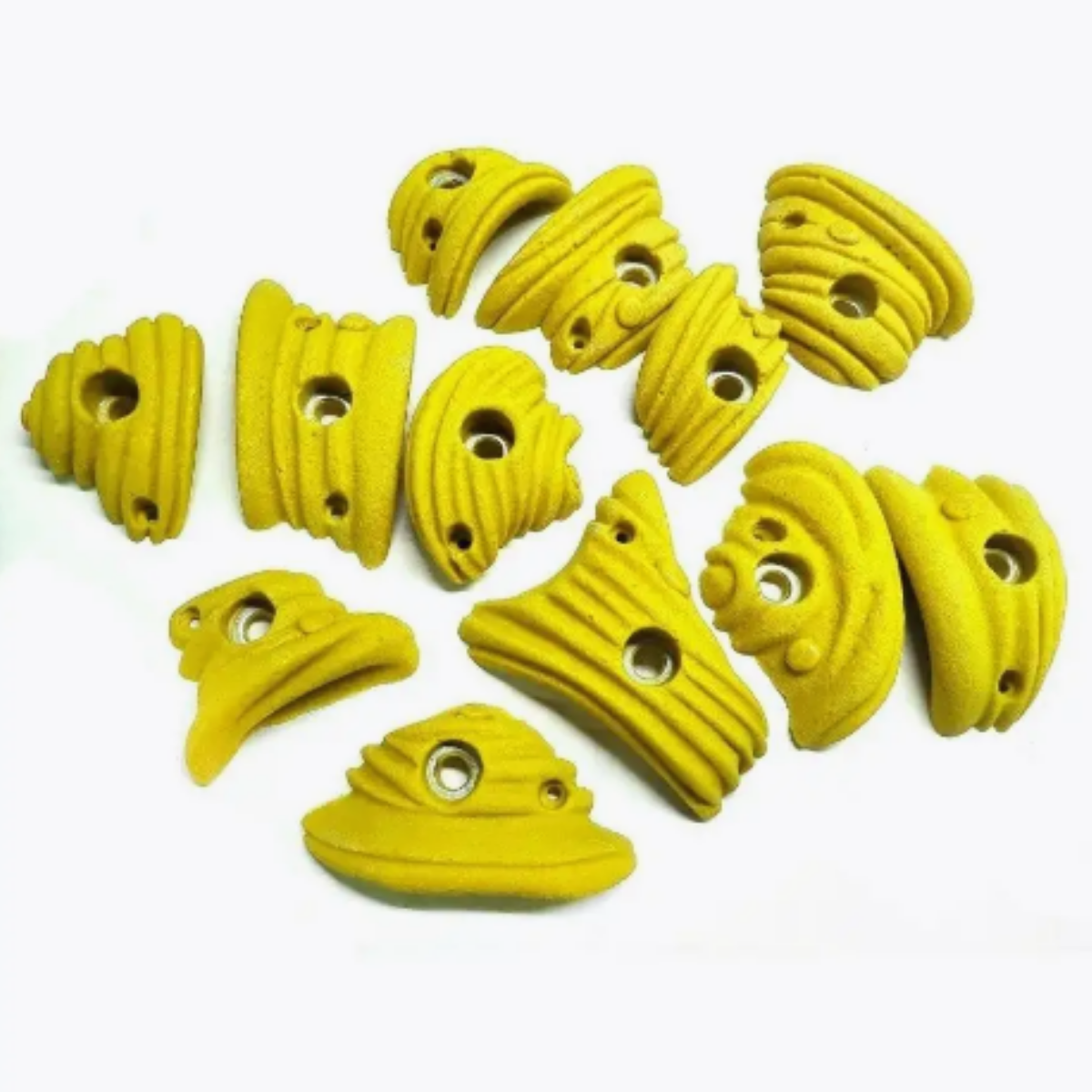 Скалодром зацепы Скалодромы Жужа Layers-3-Y желтые 12 шт без крепежа