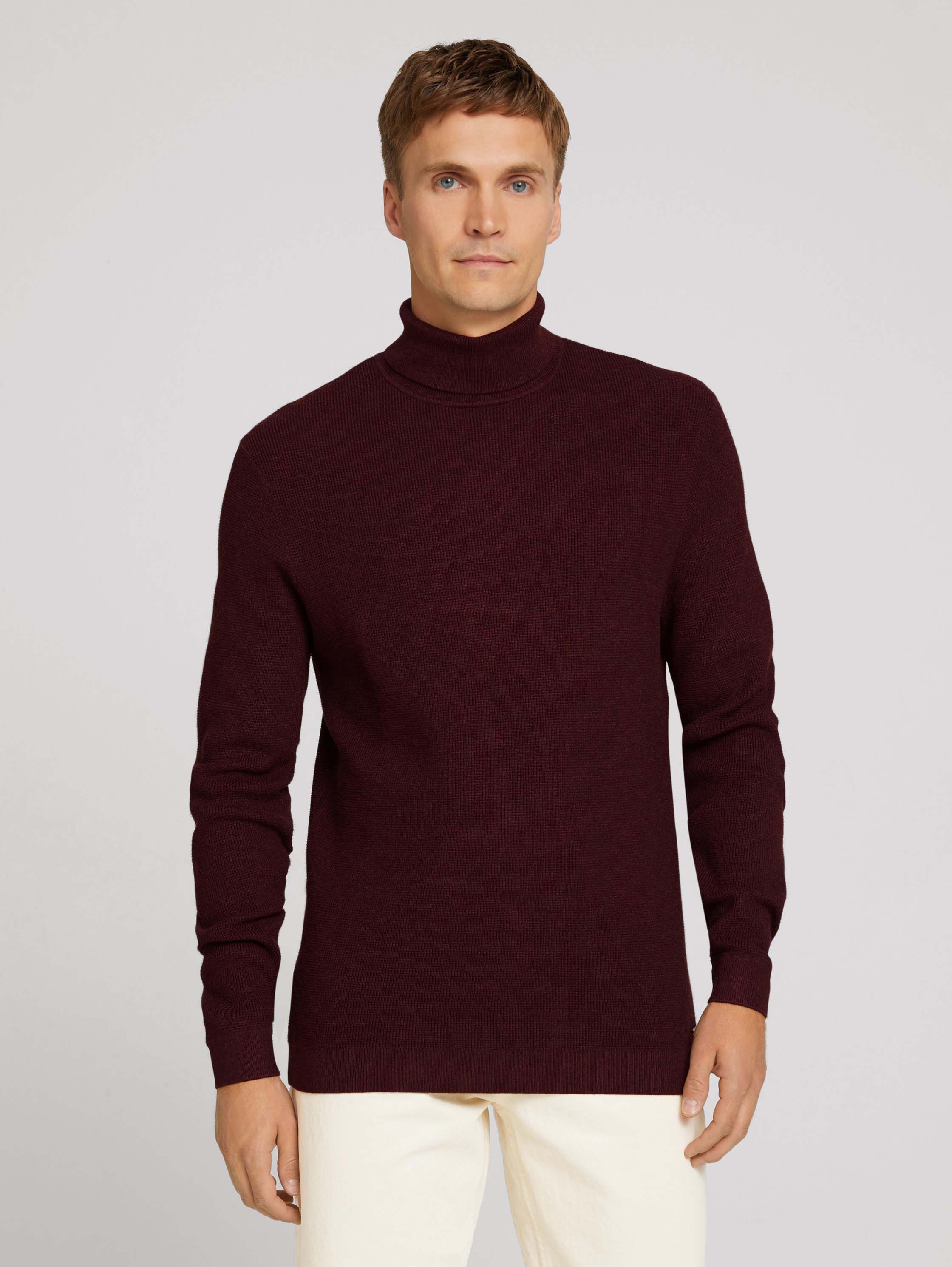 

Водолазка мужская TOM TAILOR 1028726 бордовая S, 1028726