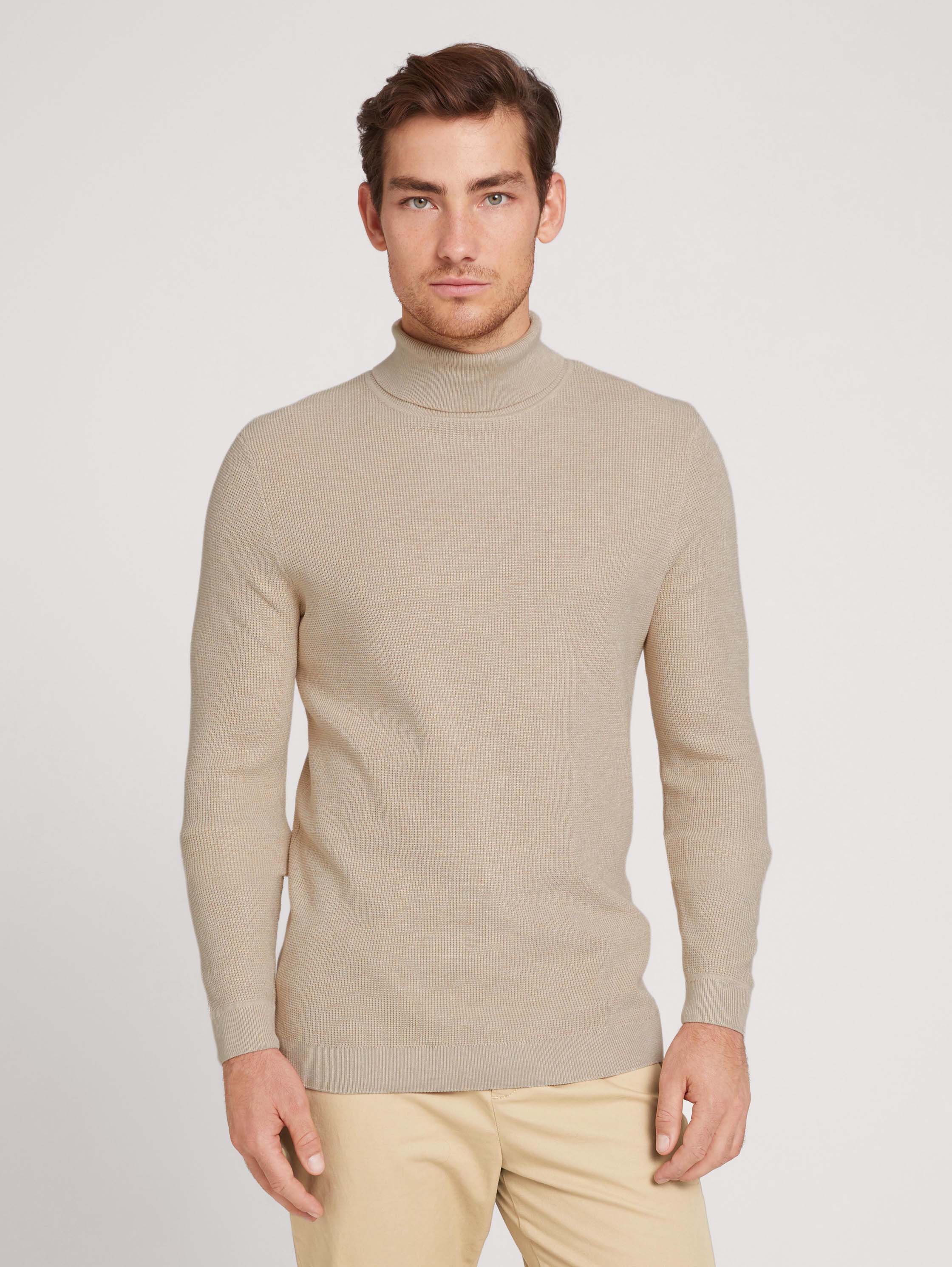 

Водолазка мужская TOM TAILOR 1028726 бежевая M, 1028726