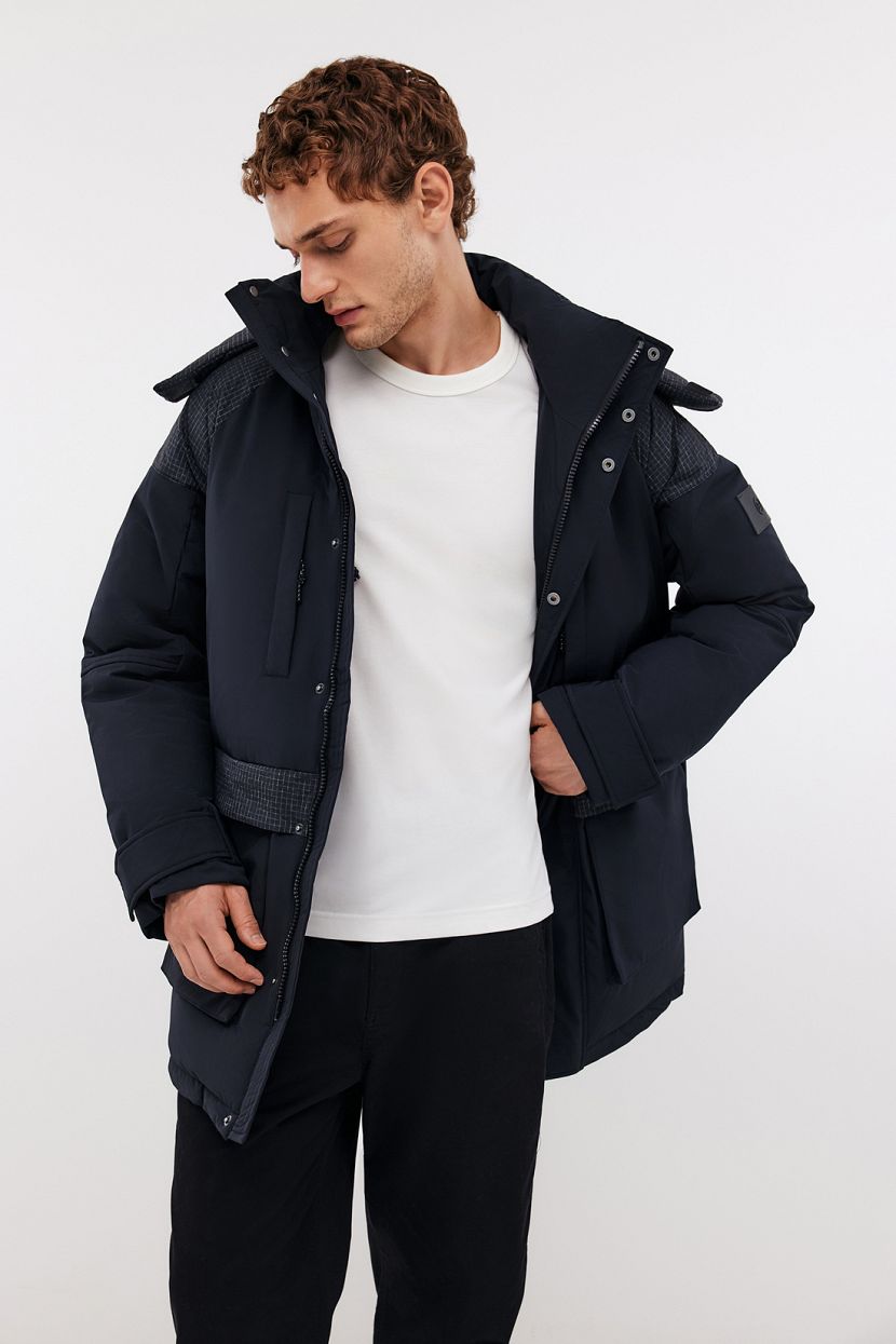 

Зимняя куртка мужская Baon B5424508 черная 2XL, Черный, B5424508