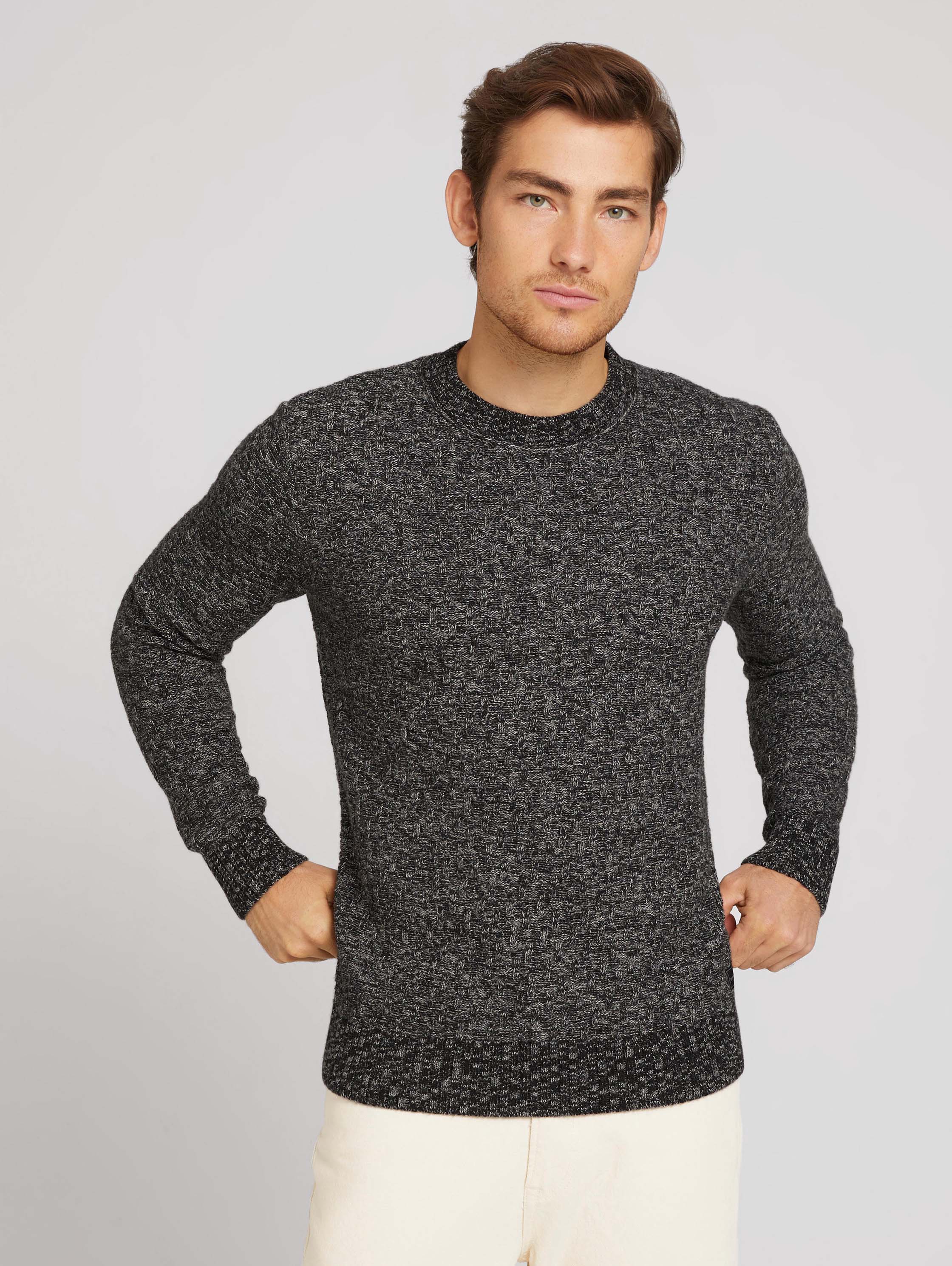 

Джемпер мужской TOM TAILOR 1028457 серый XXL, 1028457
