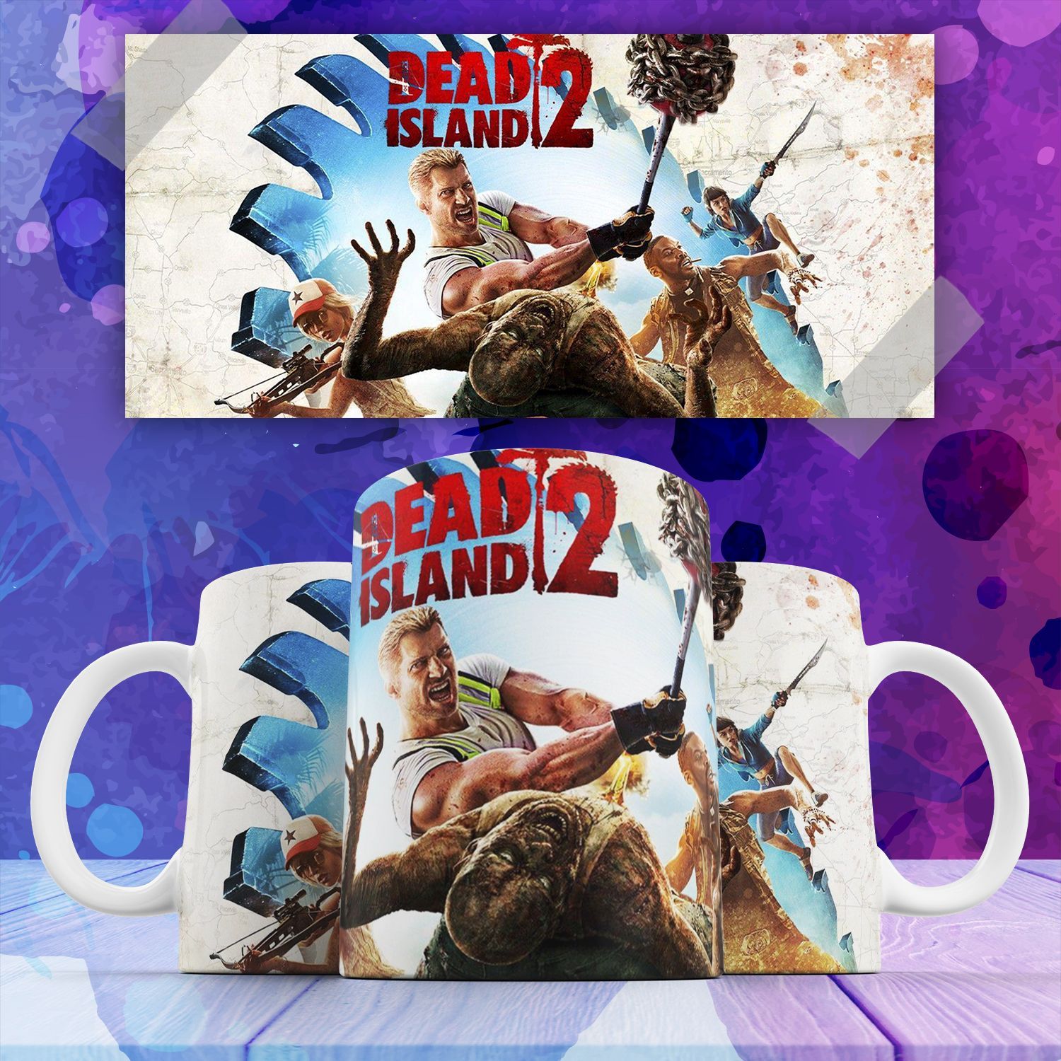

Кружка компьютерная игра Dead Island Мертвый остров с принтом 330 мл, Dead Island