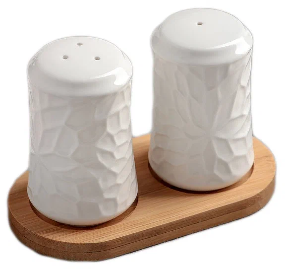 

Набор для специй Доляна Кракле, 2 предмета: солонка, перечница, Белый