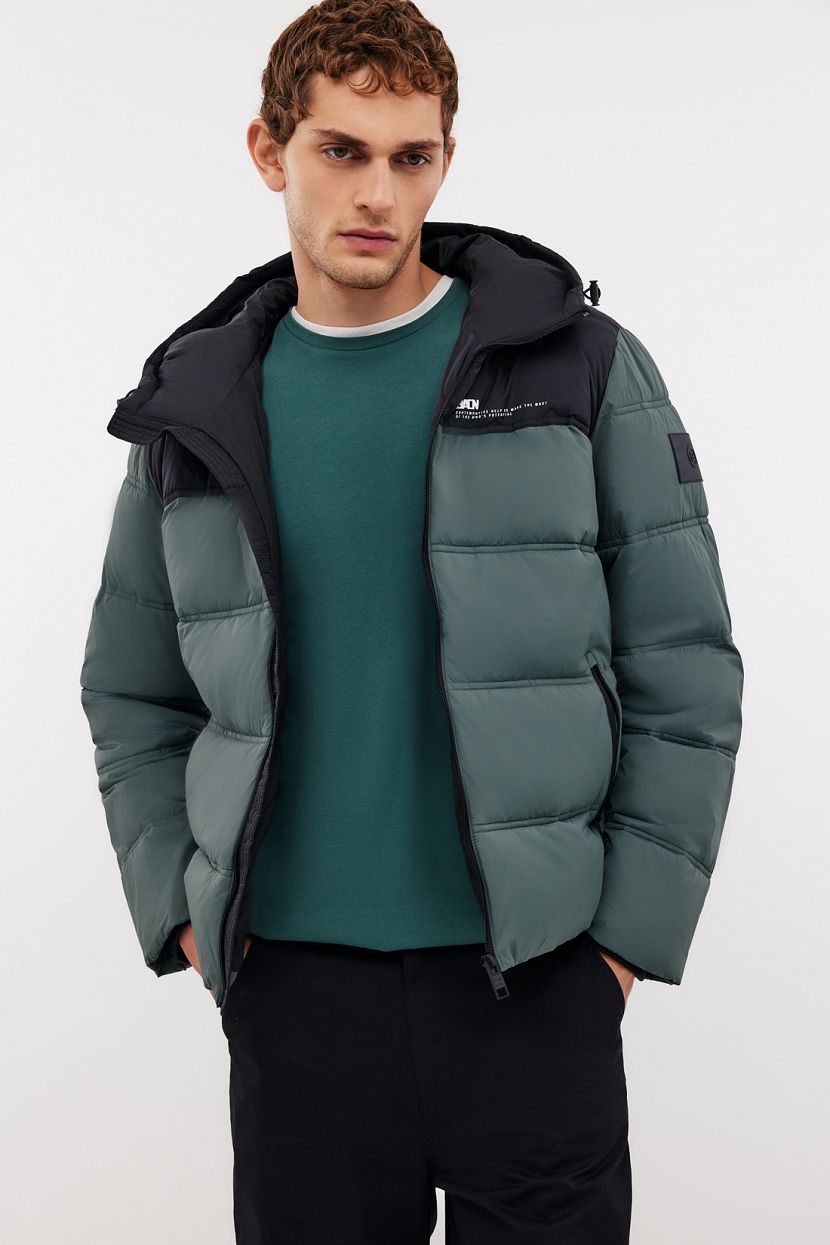 

Зимняя куртка мужская Baon B5424517 зеленая 2XL, Зеленый, B5424517