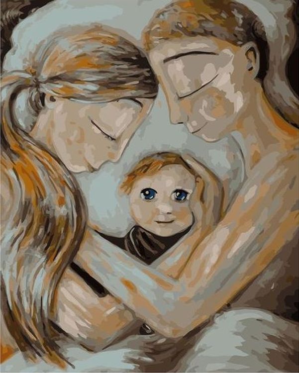 

Картина по номерам Paintboy (Premium) Любимый ребенок, Любимый ребенок