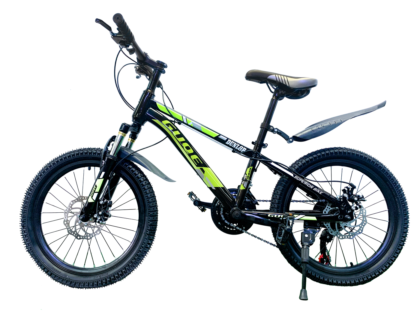 фото Детский велосипед guqe new g-620 (черный/зеленый)