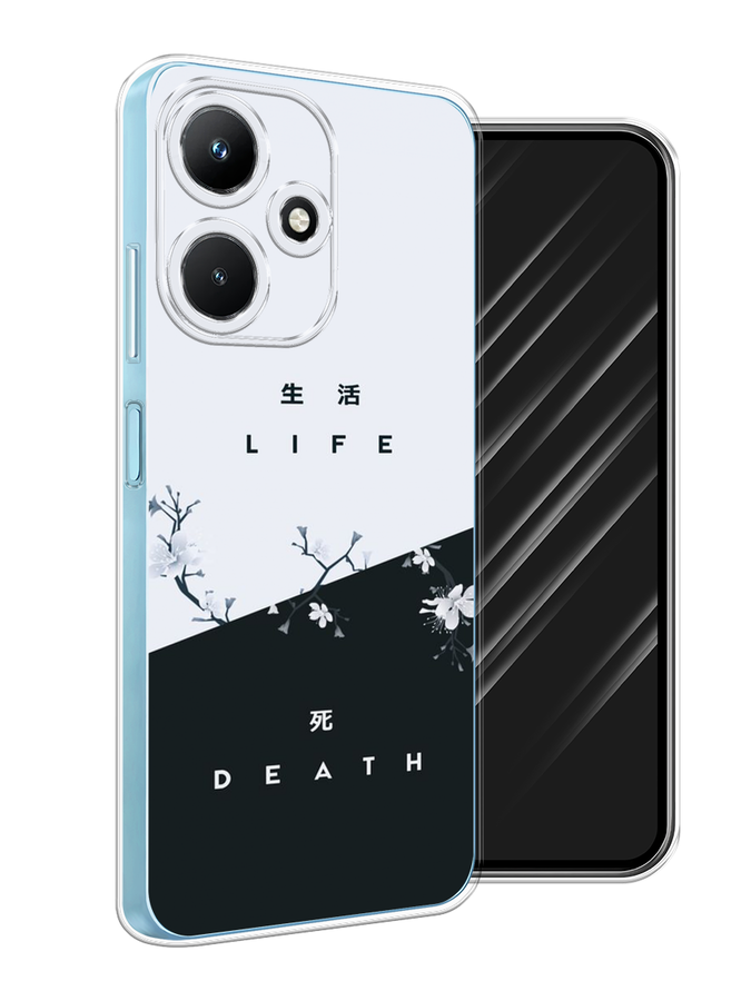 

Чехол Awog на Infinix Hot 30i "Life and death", Черный;серый, 3104150-7