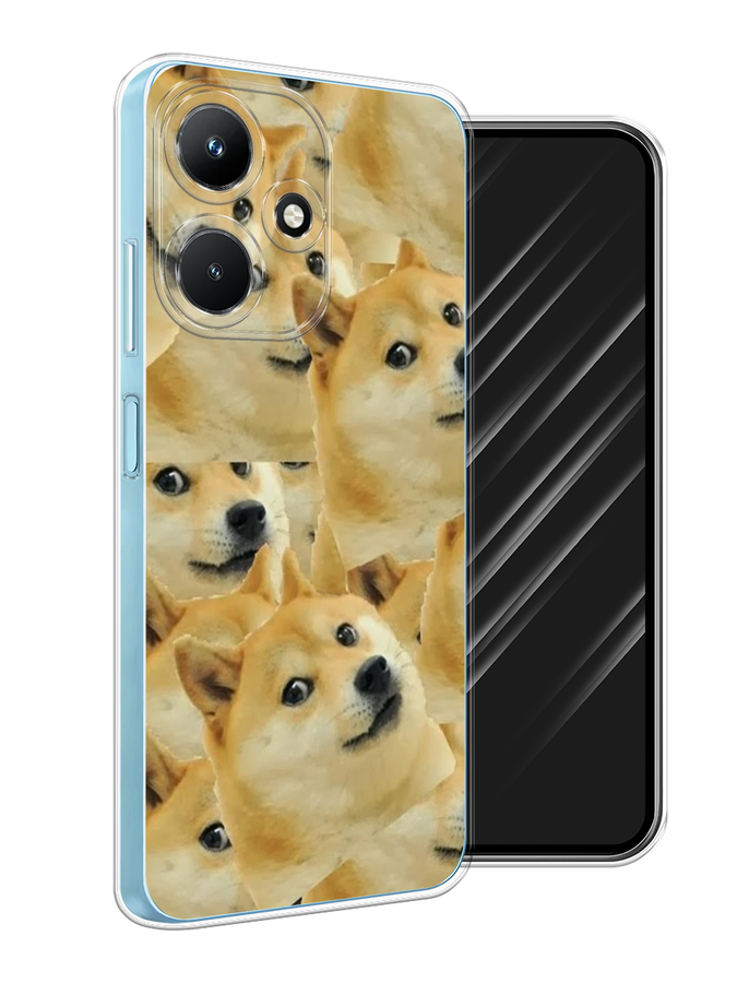 

Чехол Awog на Infinix Hot 30i "Собака-подозревака фон", 3104150-9